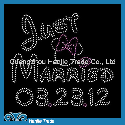 Wholesale Memoriable Date Font Hot Fix Crystal Transfer