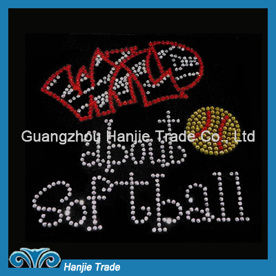 Wholesale Font and Ball Crystal Iron on Transfer