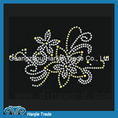 Wholesale Decorative Flower Pattern Rhinestone Transfer