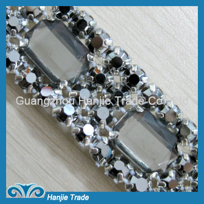 Wholesale Handmade Rhinestone Trim with Acrylic Rhinestone