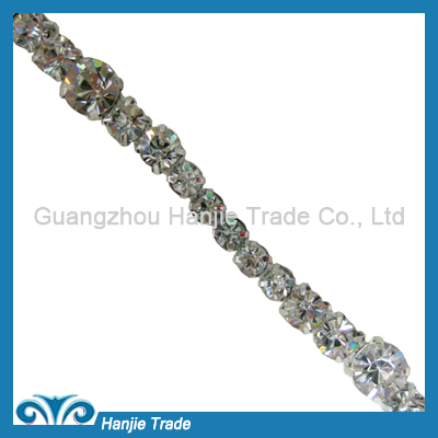 Single Row Crystal Rhinestone Trimming in Wholesale