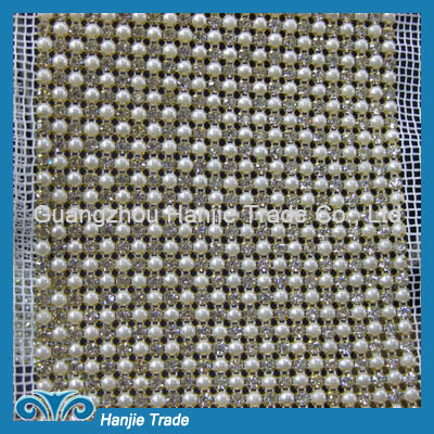 24 Rows Rhinestone Pearl Banding in Wholesale