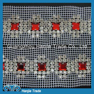 Wholesale Rhinestone Diamante Trim with Acrylic Stone