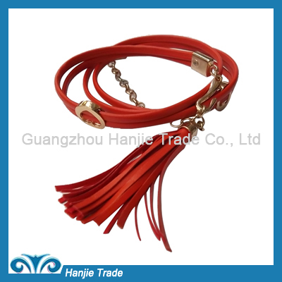 New Design Summer Orange Chain Belts for Ladies in Wholesale