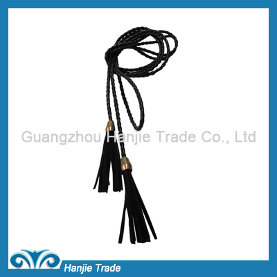 Wholesale Slim Black Chain Belts for Dress