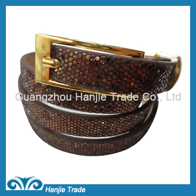 Wholesale Fancy Coffee Color Intrigue Belts for Women