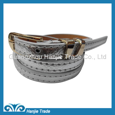 New Design Fancy Silver Glitter Belts for Ladies in Wholesale