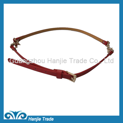 Hot Sale Fancy Slim Red Leather Belts for Ladies in Wholesale