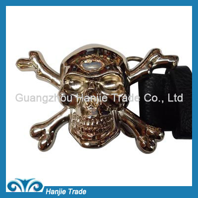 Hot Sale Fashion Alloy Skull Belts Buckles in Wholesale