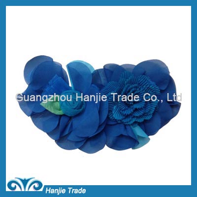 Whosale handmade fabric flower decoration for shoe shop