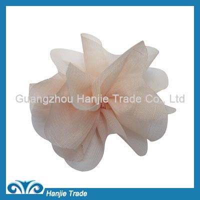 Playful pink chiffon flower for shoe decoration heel accessories