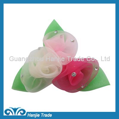 Versatile grace handmade organza flower for cloth decoration cloth accessory