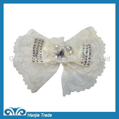 Angelic bridal lace flower shoe clip in wholesale