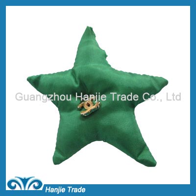 Lovable green strar shape decoration for children shoe