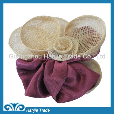 Latest style decorative hemp and fabric shoe accessories for lady