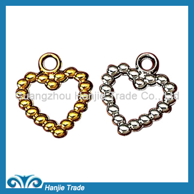 Wholesale Silver And Gold Heart Shape Pendant For Underwear