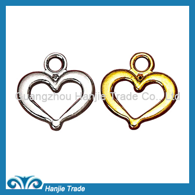 Decorative Solid Color Heart-Shape Pendant For Lingerie