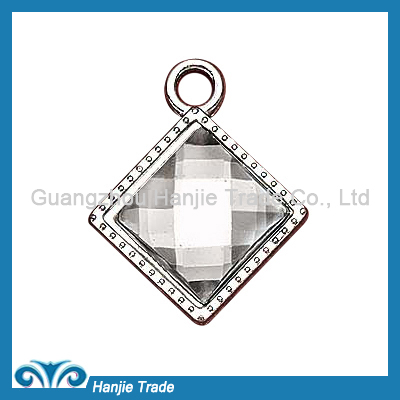 Wholesale Silver Square Crystal Pendant For Bras