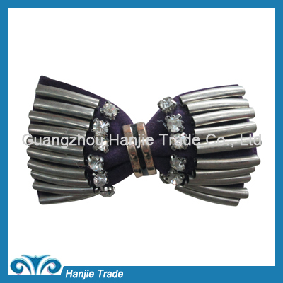 Wholesale delicate purple bow shoe clips