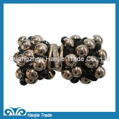 Wholesale rhinestone and metal clip on accessories for shoes