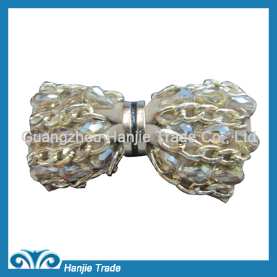 Delicate pure rhinestone shoe decorations for lady