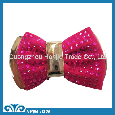 Hot sale red rhinestone bow shoe ornaments