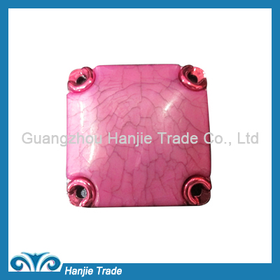 Cheap wholesale pink acrylic shoe decoration