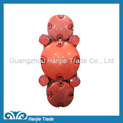 Wholesale fashion red plastic shoe decoration for women