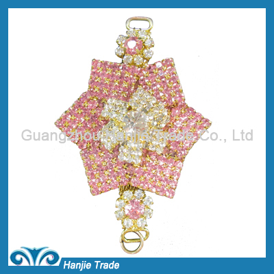 Wholesale fashion rhinestone shoe decoration accessories for lady