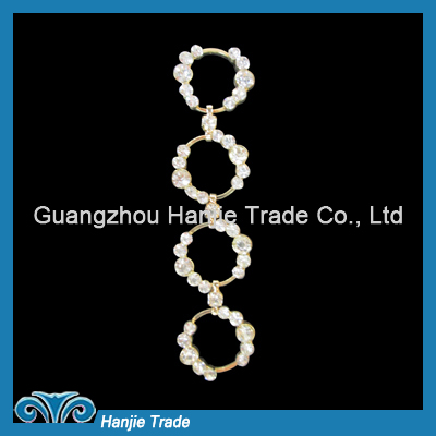 Wholesale chic rhinestone chains for shoe decorations