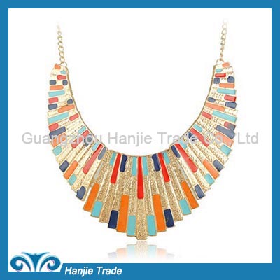 Wholesale Fashion Multi Tones Painted Choker Necklace