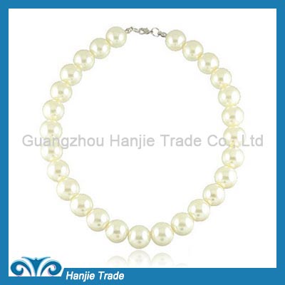 Hot Sale Fancy Glass Pearl Choker Necklace in Wholesale