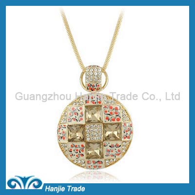 Wholesale Fashion Golden Metal Pendant Necklaces