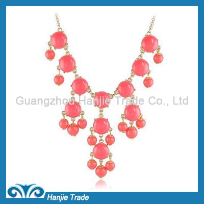 Wholesale Fashion Women Bubble Bib Statement Chain Necklaces