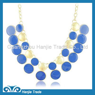 Hot Sale Fashion Colorful Drop Oil Necklace in Wholesale