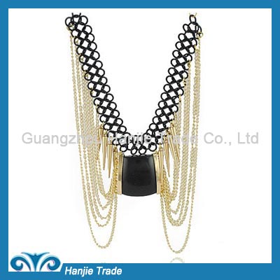 Hot Sale Punk Rivet Tassel Necklace in Wholesale