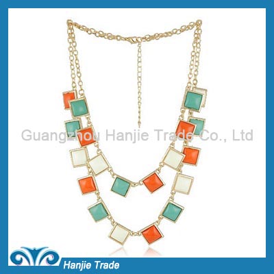 Hot Sale Fashion Double Strands Candy Necklace in Wholesale