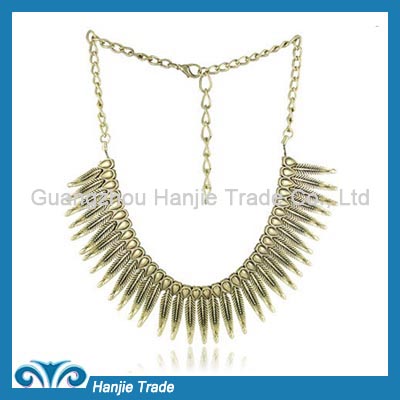 New Fashion Punk Statement Long Leaves Choker Necklace in Wholesale