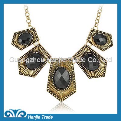 Hot Sale Fashion Statement Gemstone Choker Necklace in Wholesale