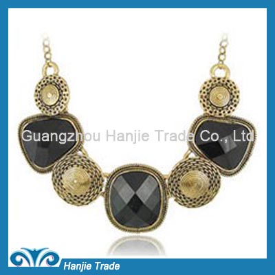 Hot Sale Funky Statement Gemstone Choker Necklace in Wholesale