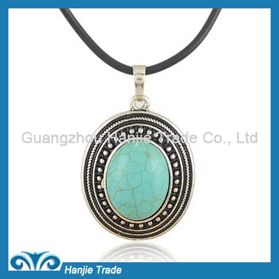 Hot Sale Fashion Opal Turquoise Pendant Necklace in Wholesale