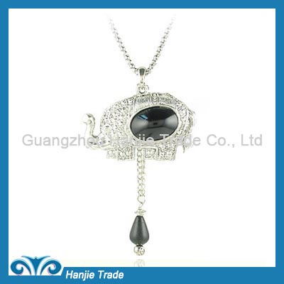 Hot Sale Fashion Retro Silver Swan Pendant Necklace in Wholesale