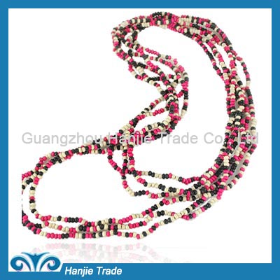 Hot Sale Fashion Multitones Beaded Necklace in Wholesale