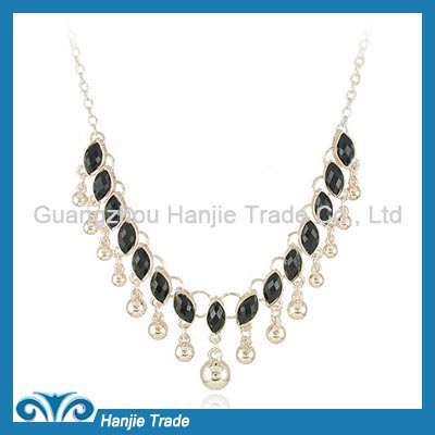 Hot Sale Fashion Statement Gemstone Ball Choker Necklace in Wholesale