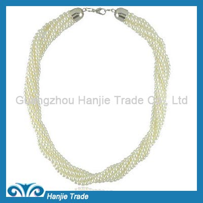 Hot Sale Statement Multiple Strands Pearl Necklace in Wholesale