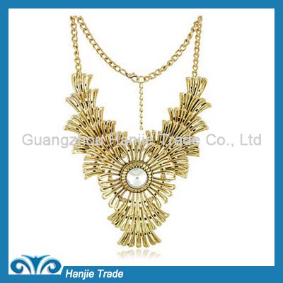 Hot Sale Funky Statement Gold Bold Mum Necklace in Wholesale