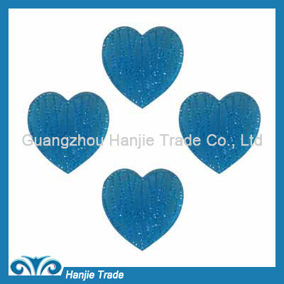 Fashion heart shapes flat back resin rhinestone garment accessories