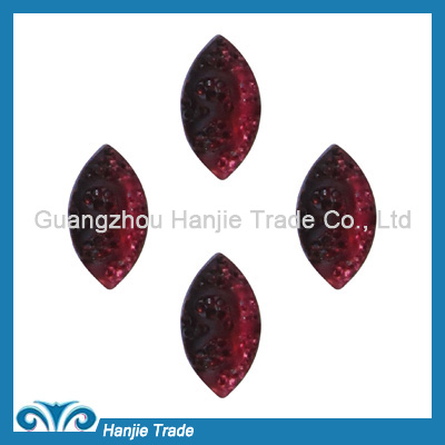 Customized Clothes Decorative Resin Beads with Holes Flat Back Gems