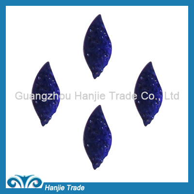 Customized Clothes Decorative Resin Beads with Holes Flat Back Gems