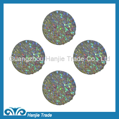 Clear Acrylic Flatback Resin Round Rhinestone Cabochon Gems Decorated for Pageant Dress